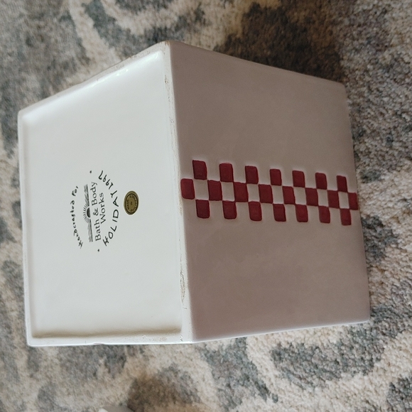 Handcrafted for Bath & Bodyworks Holiday Edition 1997 Ceramic Package Cookie Jar - Picture 9 of 11